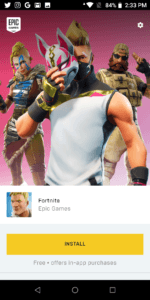 How to install fortnight on android