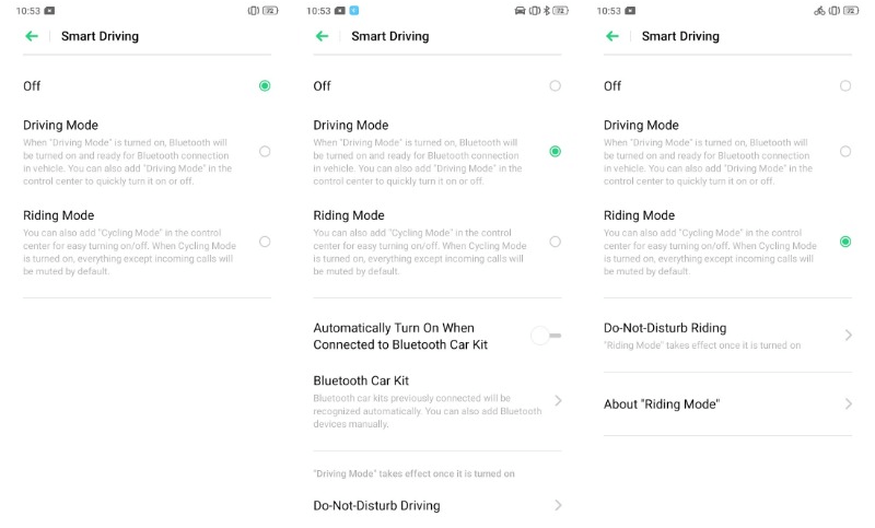 Smart Driving ColorOS 6