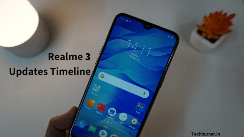 Realme 3 Updates Timeline