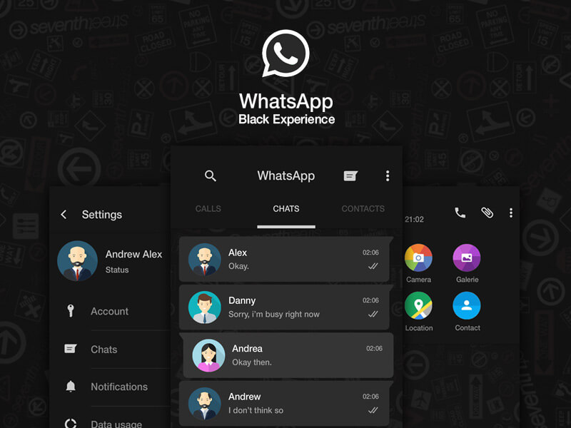 whatsapp dark mode apk download