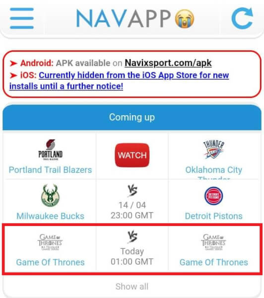 Game of Thrones Season 8 online in India For Free