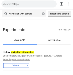 Chrome Navigation Shortcut Gestures