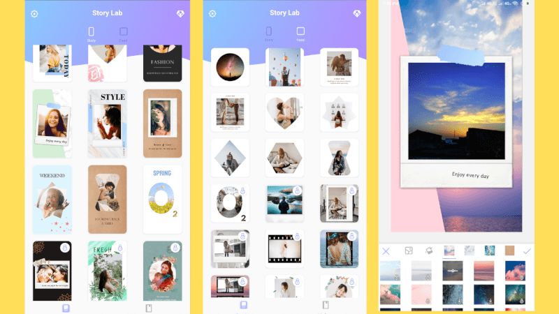 instagram story template free