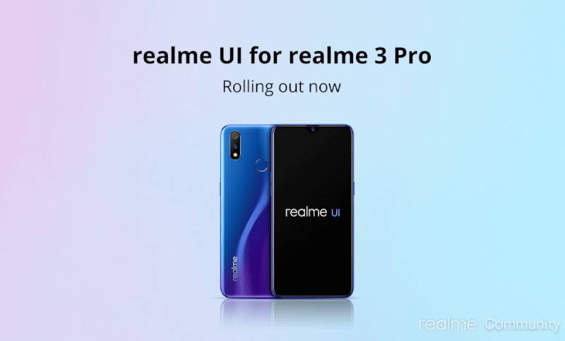realme ui update, realme 3 pro update, realme 3 pro update download size, realme ui features, realme 3 pro android 10 update,