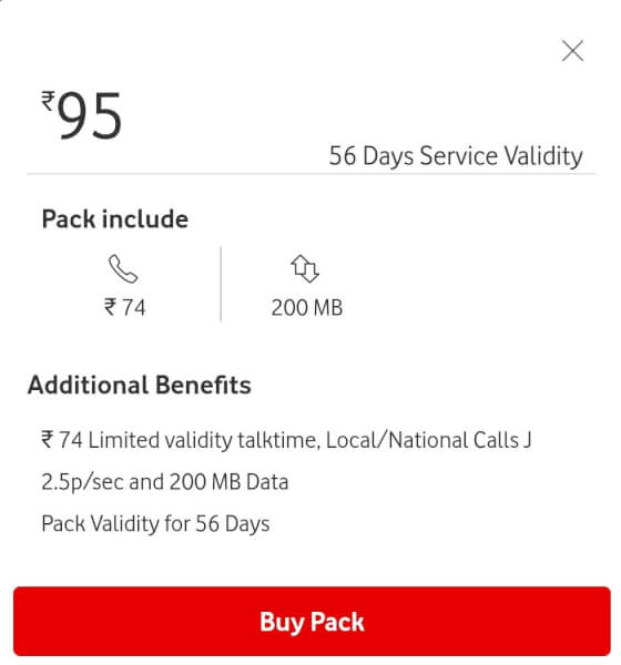 Vodafone Rs 95 all rounder pack, vodafone all rounder pack, vodafone rs 79 all rounder plan