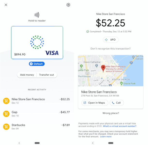 google pay debit cards