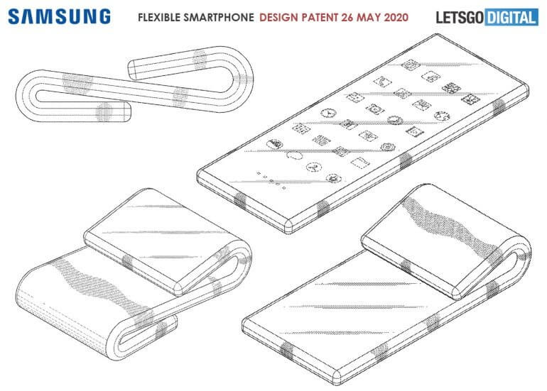 samsung new patent, samsung foldable phone new patent, samsung patent for foldable phone, new samsung foldable phone patent, new foldable phone patent by samsung