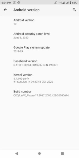 Asus Zenfone Max Pro M1 Android 10 update