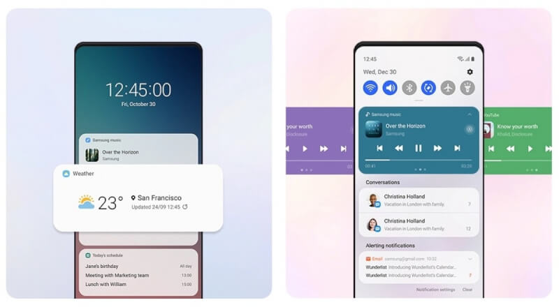 one ui google feed