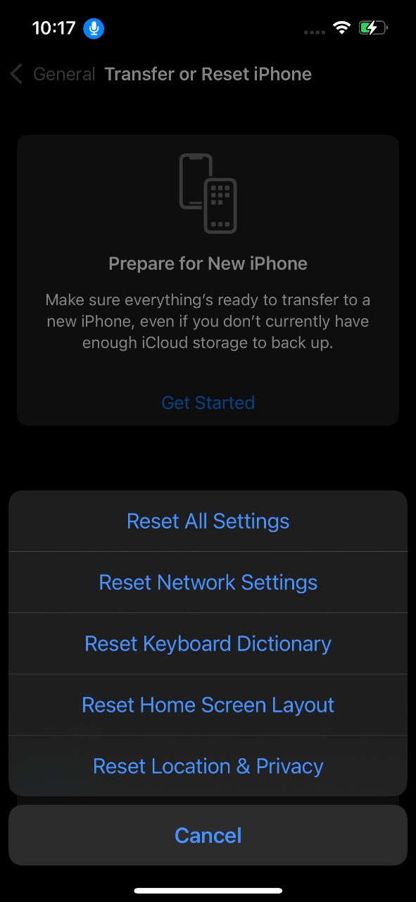 reset all settings in iPhone, iOS 15 reset settings,