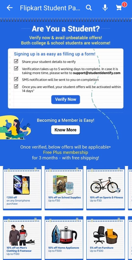 flipkart student pass, flipkart student program, flipkart plus membership, how to get verified on flipkart student pass, how to enroll for flipkart student pass, flipkart