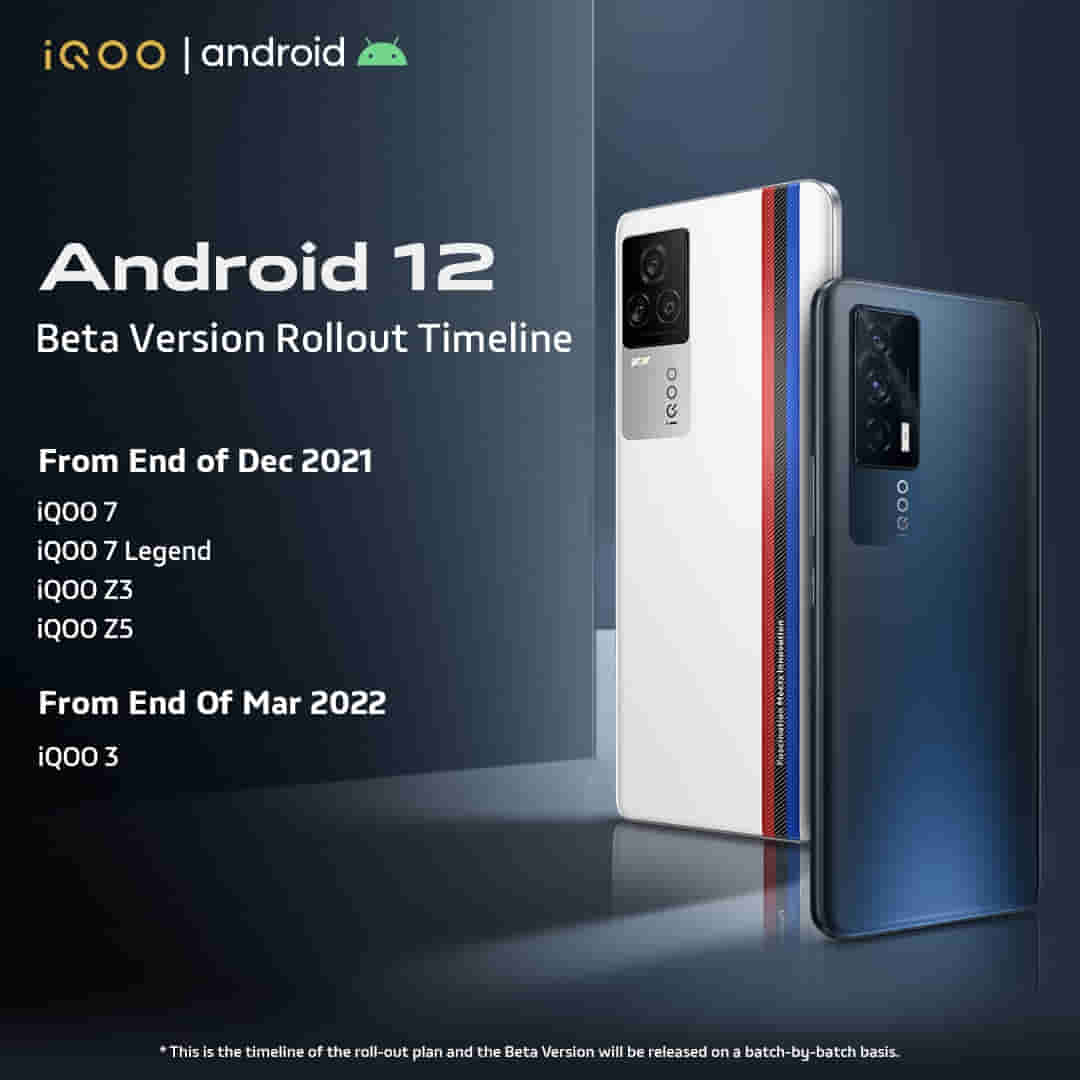 iqoo update timeline, iqoo android 12 update timeline, iqoo android 12 beta update timeline, 