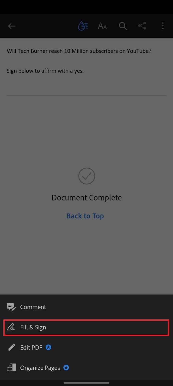 How to sign PDF on android free