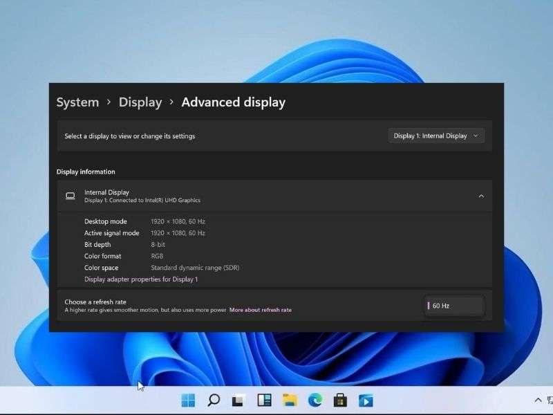 how to change refresh rate in windows 11, change display refresh rate, how to change refresh rate on monitor, how to change refresh rate on laptop, dynamic refresh rate on Windows 11