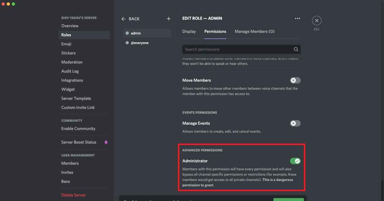 how to remove the crown on discord