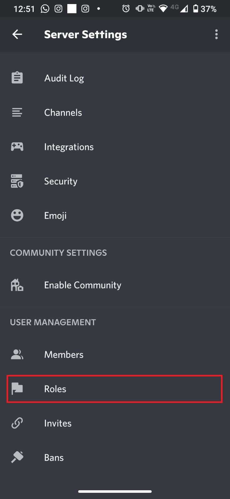changing discord roles on server