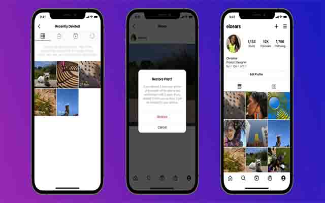 how to restore deleted instagram content, recently deleted instagram content, recently deleted feature, how to recover deleted instagram image, how to restore deleted instagram reel