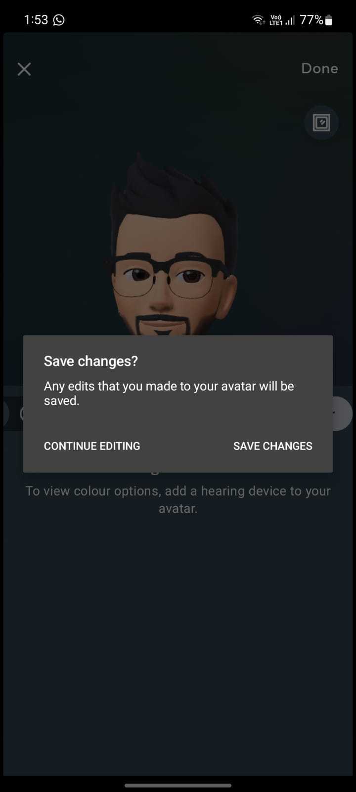 how to use avatar on IG app