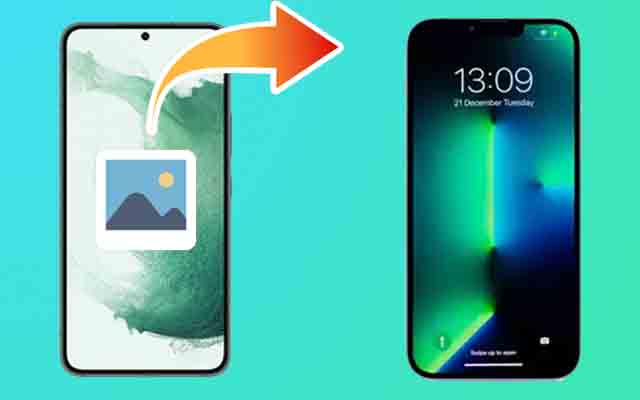 how to share photos from Android to iPhone