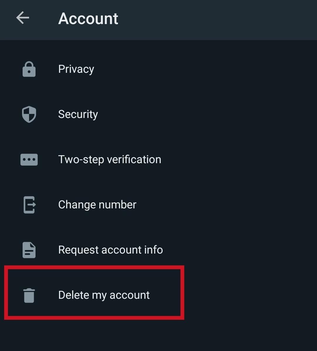 how to permanently delete whatsapp account