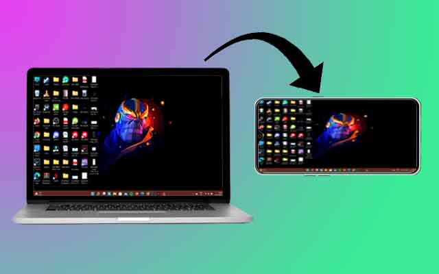 How to use smartphone as second Laptop display